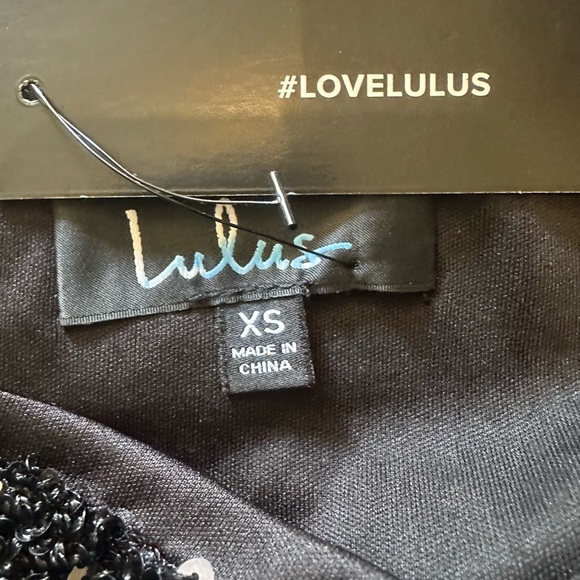 Lulus. Women’s Black Sequin Wrap Mini Skirt Size XS - Picture 5 of 6